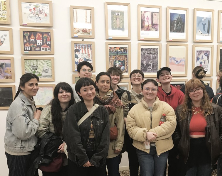 Exposition internationale, Le droit à la paresse, Alliance Française de Bologne, 2026 © Julia Billet