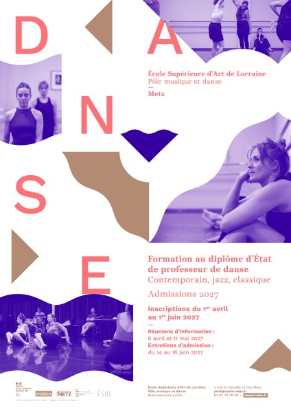 Affiche danse 2027, design Céline Kriebs