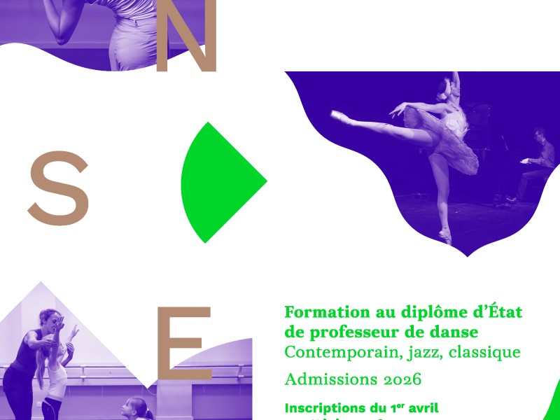 Affiche danse 2026, design Céline Kriebs