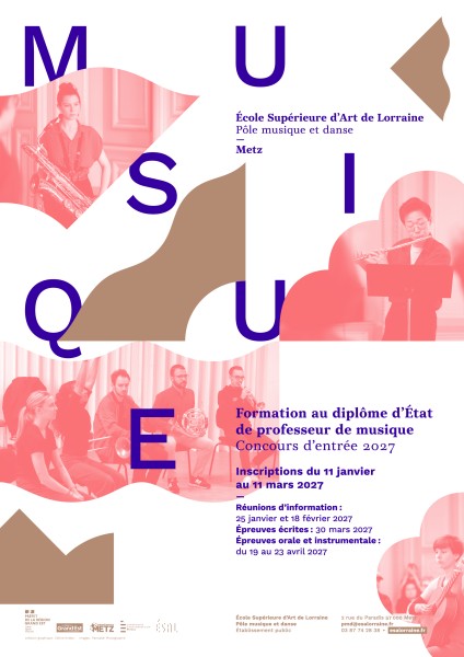Affiche concours musique 2027, design Céline Kriebs