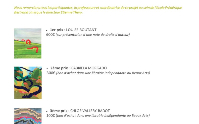 Remise de prix - Concours affiche