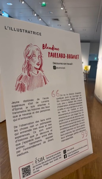 Vue de l'exposition à la Région Grand Est à Strasbourg