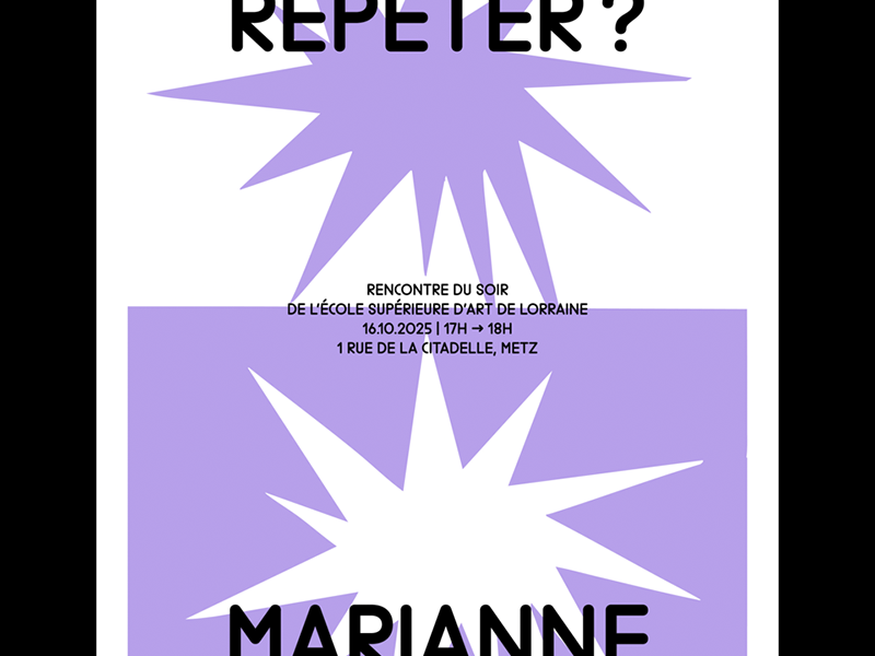 Caractères typo : prélettres by Eloisa Perez et Peom editions. Visuel : étudiant·es de 2e année Communication, accompagné·es par Marie L'écrivain et Léo Coquet.