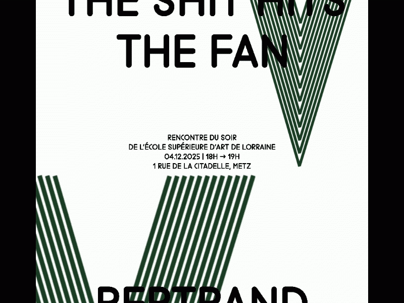 Caractères typo : prélettres by Eloisa Perez et Peom editions. Visuel : étudiant·es de 2e année Communication, accompagné·es par Marie L'écrivain et Léo Coquet.