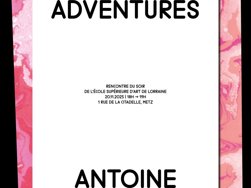 Caractères typo : prélettres by Eloisa Perez et Peom editions. Visuel : étudiant·es de 2e année Communication, accompagné·es par Marie L'écrivain et Léo Coquet.