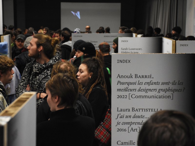 Vernissage de l'exposition Mémoire déplié(e), novembre 2023. Photos © Soline Pin