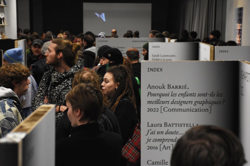 Vernissage de l'exposition Mémoire déplié(e), novembre 2023. Photos © Soline Pin