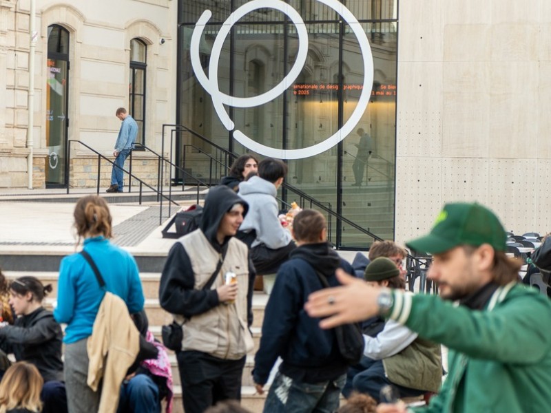 Visite de la Biennale du design graphique à Chaumont - photo © Marc Domage
